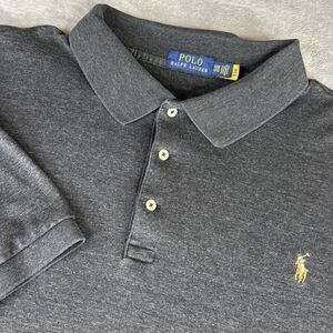 Polo Ralph Lauren Polo Shirt Mens 4XB Charcoal Gray Embroidered Pony Logo Big